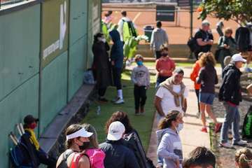 Previa sin tregua en Telde en el Rafa Nadal Tour by Santander Gran Canaria 2022/TA.